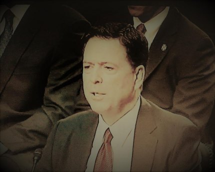 James Comey answers questions at the June 8 hearing. 